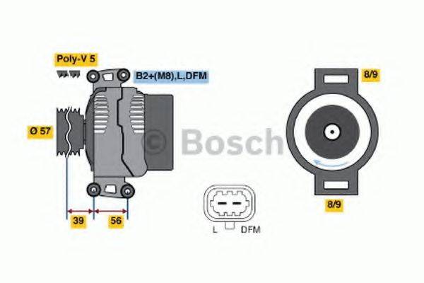 BOSCH 0986044010 Генератор