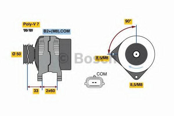 BOSCH 0986081100 Генератор