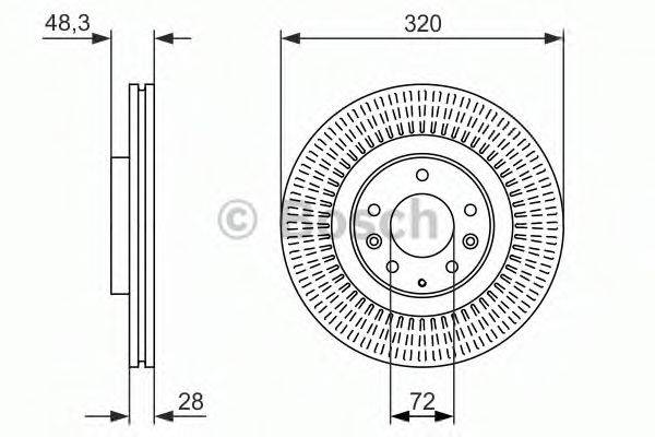 Гальмівний диск BOSCH 0 986 479 795