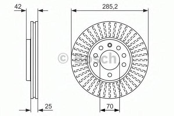 BOSCH 0986479946 Гальмівний диск