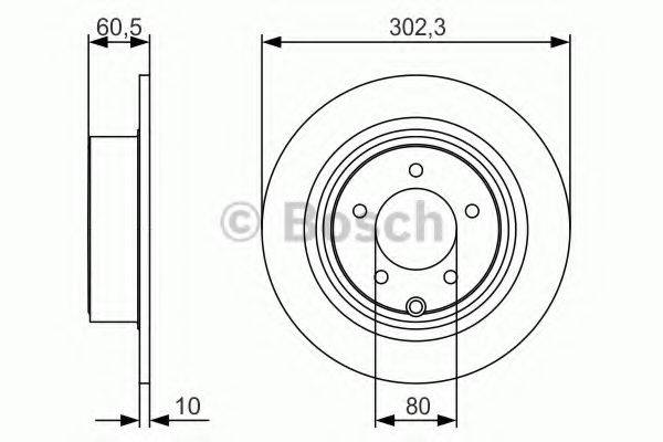 Гальмівний диск BOSCH 0 986 479 R07