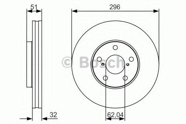 Гальмівний диск BOSCH 0 986 479 R20