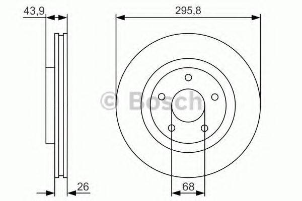 Гальмівний диск BOSCH 0 986 479 R89