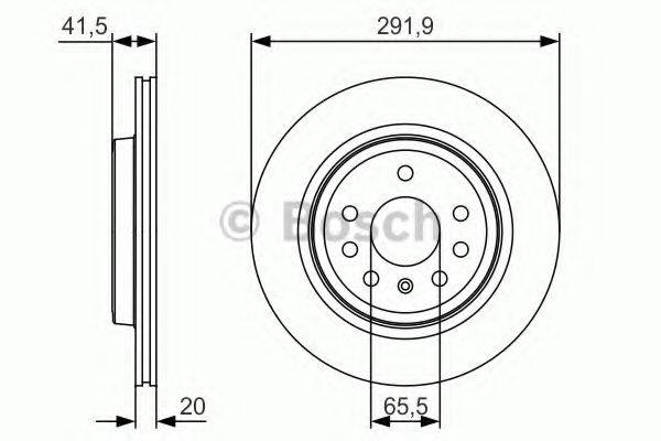 BOSCH 0986479S27 Гальмівний диск