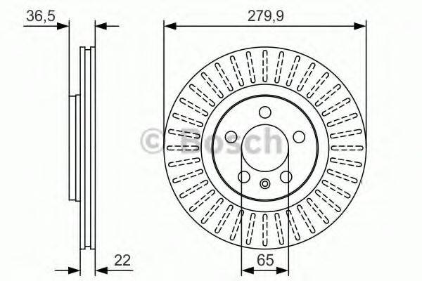 Гальмівний диск BOSCH 0 986 479 R68