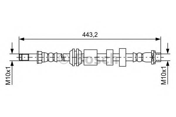 Гальмівний шланг BOSCH 1 987 481 740