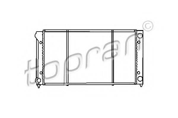 Радіатор, охолодження двигуна TOPRAN 103 445