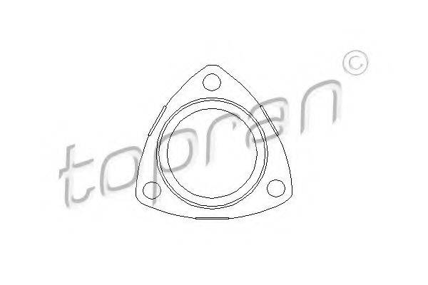 Прокладка, труба вихлопного газу TOPRAN 206 192