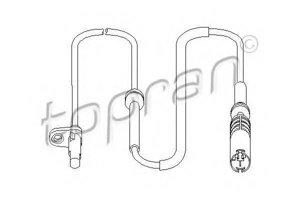 Датчик, частота обертання колеса TOPRAN 501 463