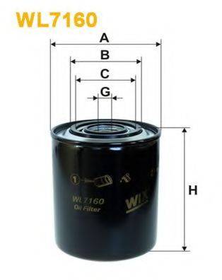 Масляний фільтр WIX FILTERS WL7160