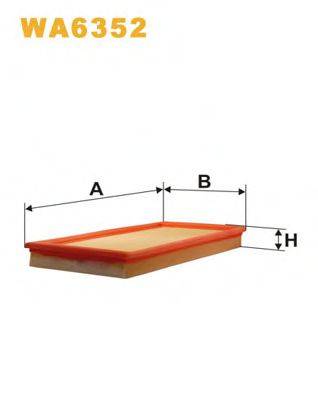 Повітряний фільтр WIX FILTERS WA6352