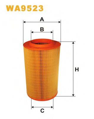 Повітряний фільтр WIX FILTERS WA9523