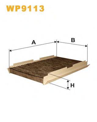 Фільтр, повітря у внутрішньому просторі WIX FILTERS WP9113