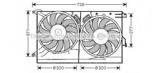 Вентилятор, охолодження двигуна PRASCO SB7502