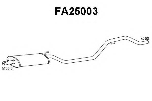 Передглушувач вихлопних газів VENEPORTE FA25003