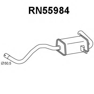 VENEPORTE RN55984 Глушник вихлопних газів кінцевий
