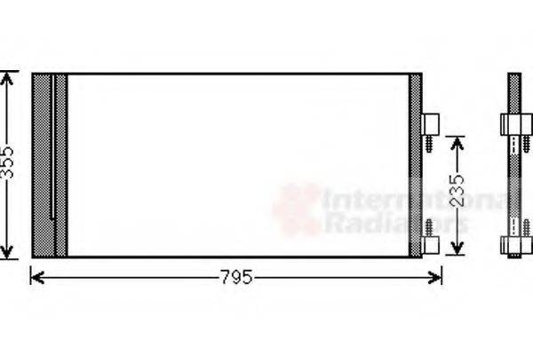 Конденсатор, кондиціонер VAN WEZEL 43005430