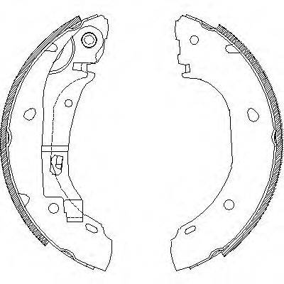 Комплект гальмівних колодок WOKING Z4163.00