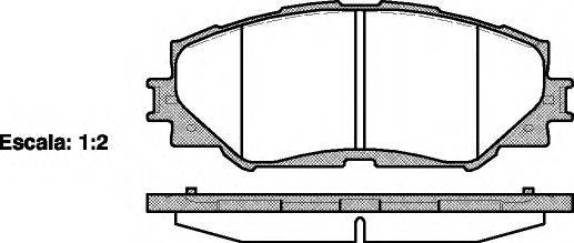 Комплект гальмівних колодок, дискове гальмо WOKING P13323.00