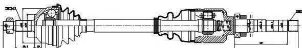 Приводний вал GSP 210057