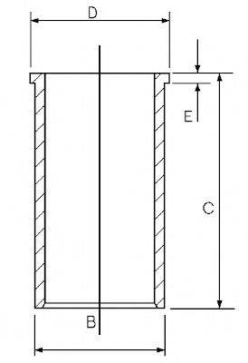 GOETZE ENGINE 1402045000 Гільза циліндра