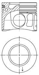 Поршень KOLBENSCHMIDT 41072600