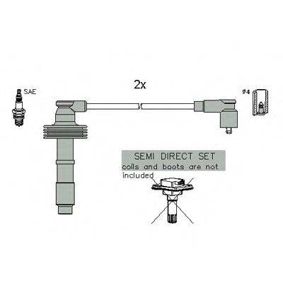 Комплект дротів запалення HITACHI 134958