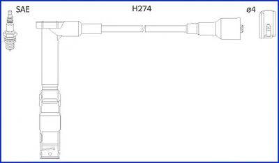 Комплект дротів запалення HITACHI 134775