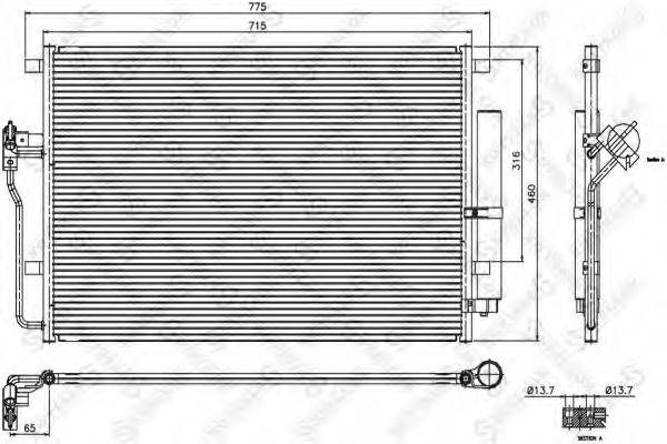 STELLOX 8728002SX Конденсатор, кондиціонер