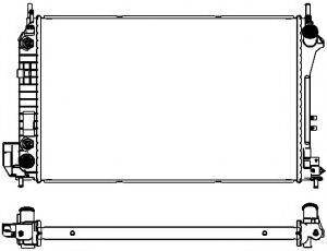 Радіатор, охолодження двигуна SAKURA AUTOMOTIVE 3351-1006