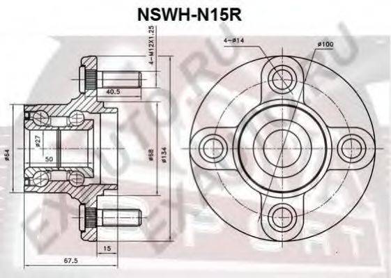 ASVA NSWHN15R Маточина колеса