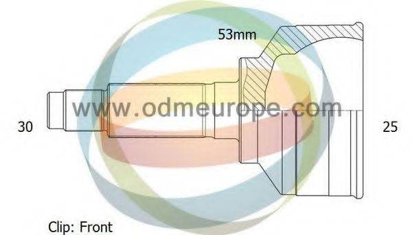 Шарнірний комплект, приводний вал ODM-MULTIPARTS 12-231395