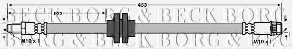 BORG & BECK BBH7672 Гальмівний шланг