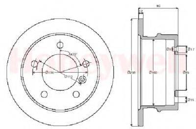 BENDIX 562473B Гальмівний диск