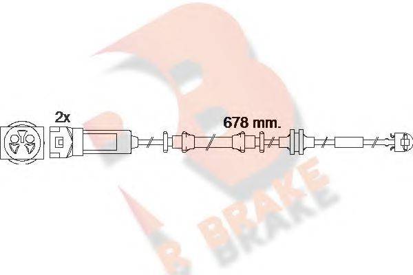 R BRAKE 610452RB Сигналізатор, знос гальмівних колодок