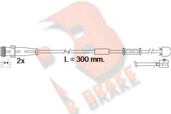 R BRAKE 610504RB Сигналізатор, знос гальмівних колодок