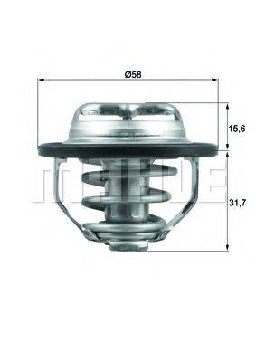 BEHR TX12282 Термостат, що охолоджує рідину