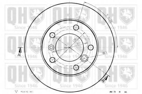 QUINTON HAZELL BDC4700 Гальмівний диск