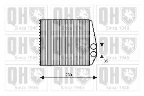 Теплообмінник, опалення салону QUINTON HAZELL QHR2195