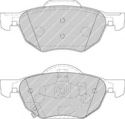 Комплект гальмівних колодок, дискове гальмо FERODO FDB1704