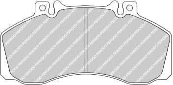 Комплект гальмівних колодок, дискове гальмо FERODO FVR1522
