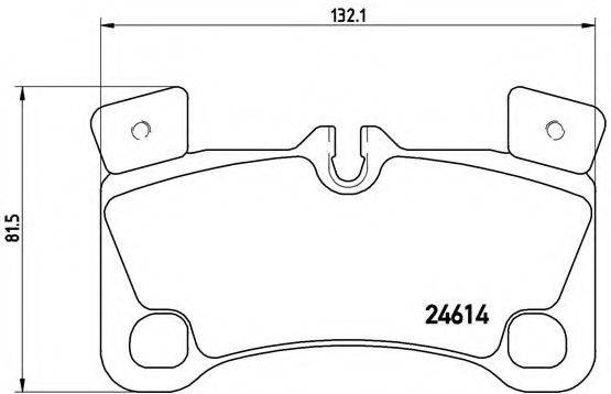 Комплект гальмівних колодок, дискове гальмо BREMBO P 85 103