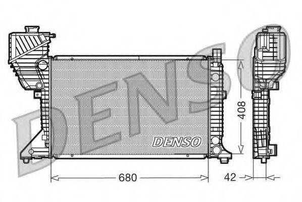 DENSO DRM17011 Радіатор, охолодження двигуна