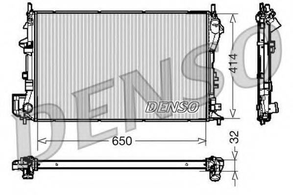 Радіатор, охолодження двигуна DENSO DRM20029