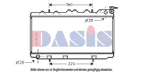 AKS DASIS 071460N Радіатор, охолодження двигуна