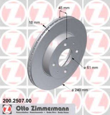 ZIMMERMANN 200250700 Гальмівний диск