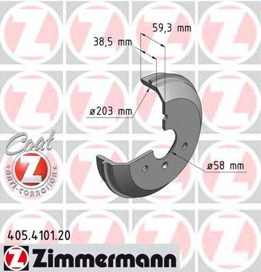 Гальмівний барабан ZIMMERMANN 405.4101.20