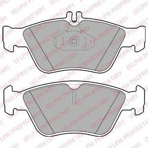 Комплект гальмівних колодок, дискове гальмо DELPHI LP1588