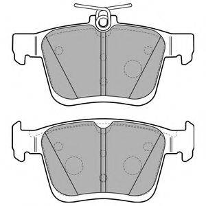 Комплект гальмівних колодок, дискове гальмо DELPHI LP2490