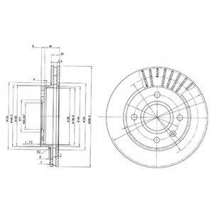 Гальмівний диск DELPHI BG2440